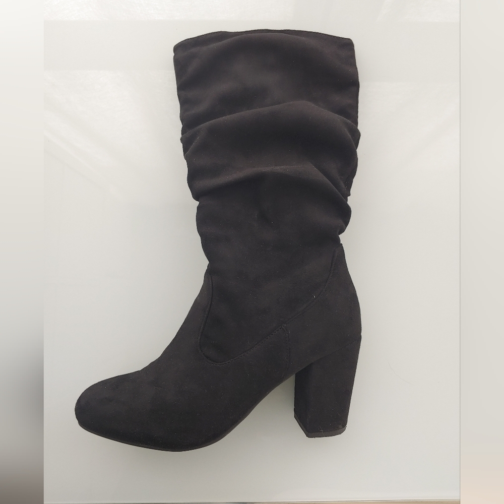 Le Chateau slouchy faux suede mid calf boot